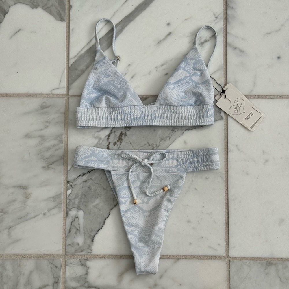 Heart of Sun Snake Print Bikini Set